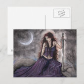 Morgan Le Fay Fantasy Ansichtkaart Briefkaart (Voorkant / Achterkant)