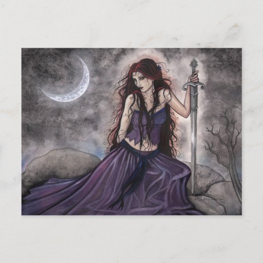 Morgan Le Fay Fantasy Ansichtkaart Briefkaart (Voorkant)