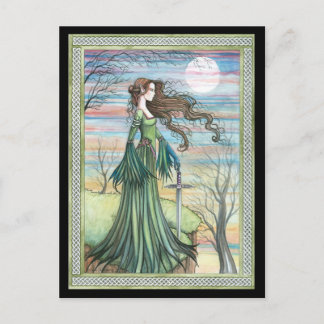 Morgan Le Fay Fantasy Art Briefkaart