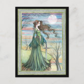 Morgan Le Fay Fantasy Art Briefkaart (Voorkant)