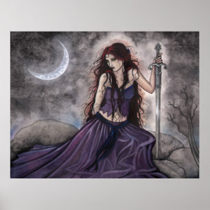 Morgan le Fay Poster door Molly Harrison