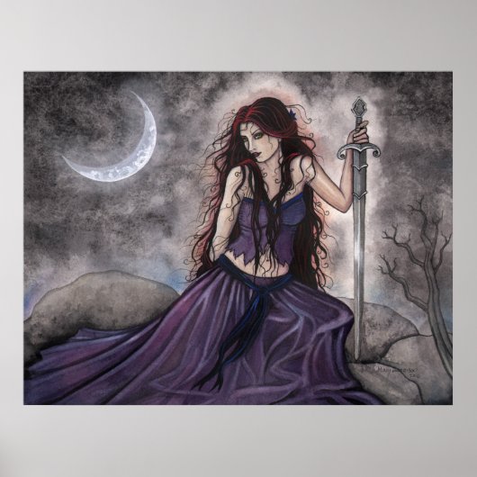 Morgan le Fay Poster door Molly Harrison (Voorkant)