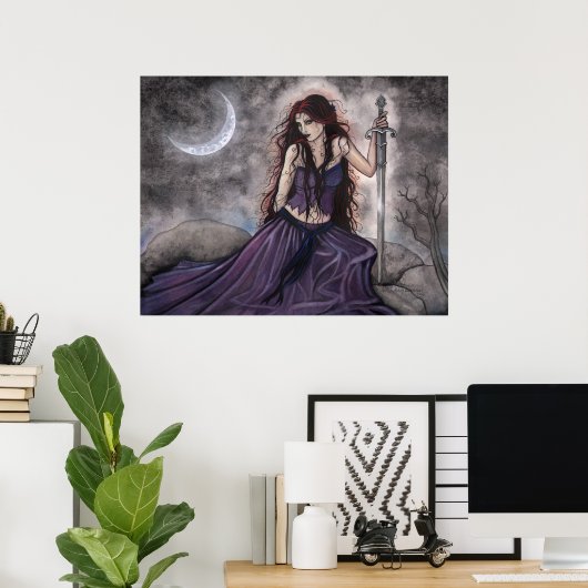 Morgan le Fay Poster van Molly Harrison (Thuiskantoor)