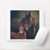 Morgan Mare en Foal Muismat (Met muis)