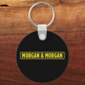 Morgan & Morgan Kleine Ronde Knop Sleutelhanger (Voorkant)