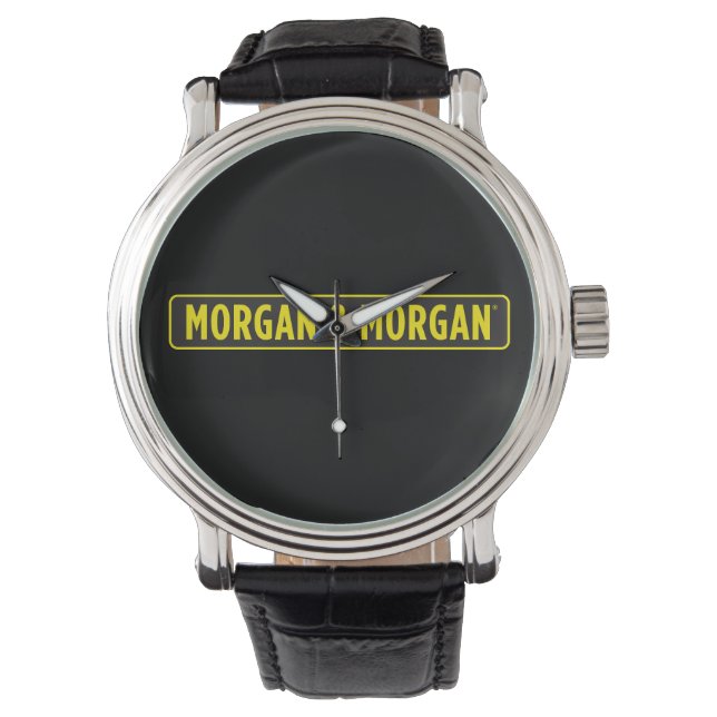 Morgan & Morgan Ronde Knop Horloge (Voorkant)