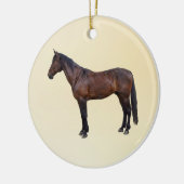 Morgan paard in profiel keramisch ornament (Links)