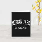 Morgan Park High School heeft Chicago Il Retro Spo Kaart (Gele Bloem)