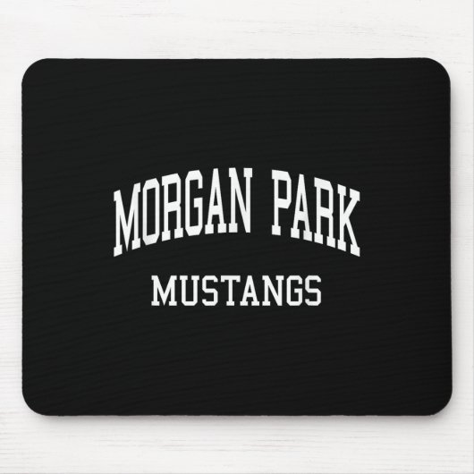 Morgan Park High School heeft Chicago Il Retro Spo Muismat (Voorkant)