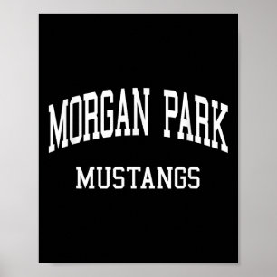 Morgan Park High School heeft Chicago Il Retro Spo Poster