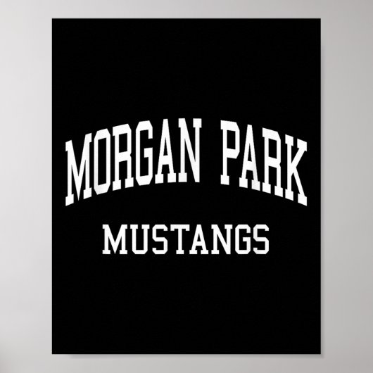 Morgan Park High School heeft Chicago Il Retro Spo Poster (Voorkant)
