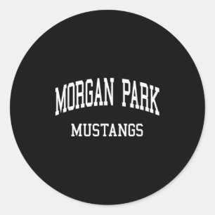 Morgan Park High School heeft Chicago Il Retro Spo Ronde Sticker