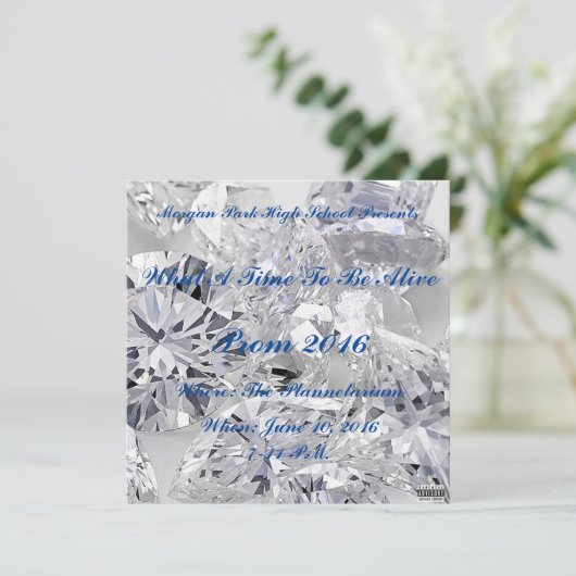 Morgan Park Prom Invite Kaart (Staand voorkant)