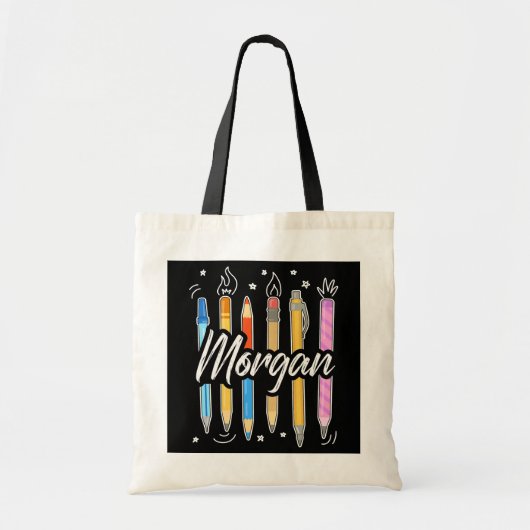MORGAN Persoonlijke naam voor leraar school Tote Bag (Voorkant)
