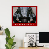 Morgan Plus 4 - Klassieke auto Poster (Thuiskantoor)