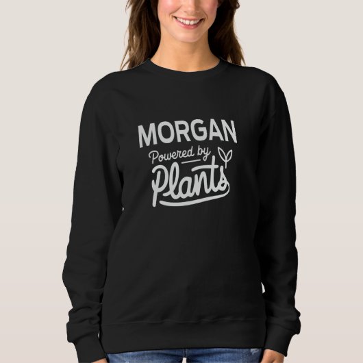 MORGAN Powered by Plants Gepersonaliseerd Cadeau V Trui (Voorkant)