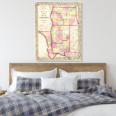 Morgan, Scott, Greene, Calhoun, provincie Jersey Canvas Afdruk (Insitu (Slaapkamer))
