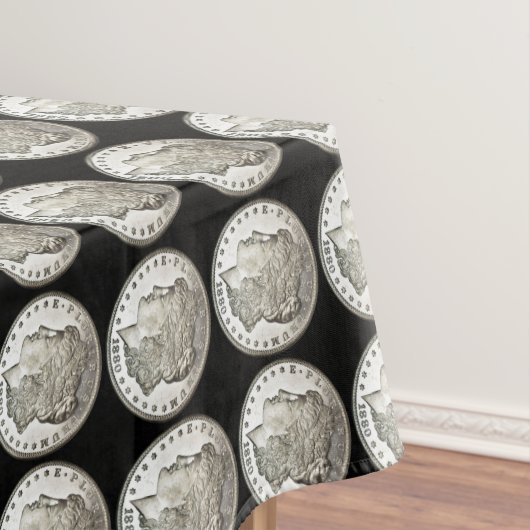 Morgan Silver Dollar Coin Show Tablecloth Tafelkleed (Voorbeeld)