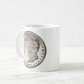 Morgan Silver Dollar Cup Mok (Voorkant links)