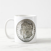 Morgan Silver Dollar Cup Mok (Links)
