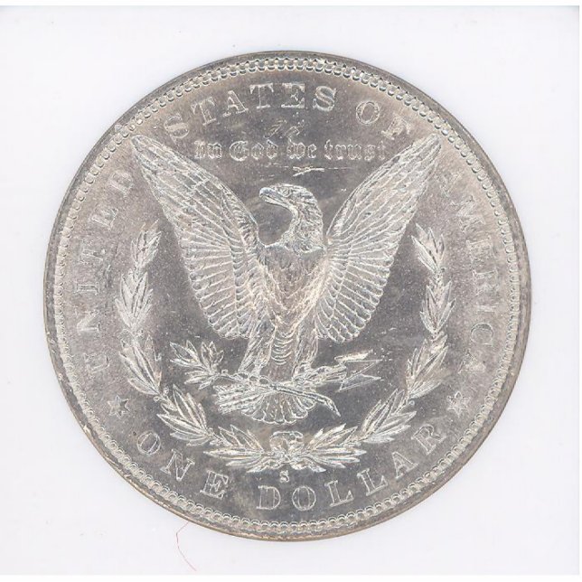 Morgan Silver Dollar Eagle Staand Fotobeeldje (Voorkant)