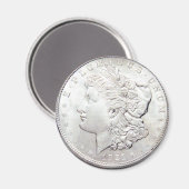 MORGAN SILVER DOLLAR MAGNEET (Voorkant / Achterkant)
