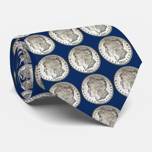 Morgan Silver Dollar Stropdas (Opgerold)