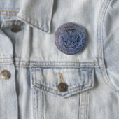 Morgan Silver Dollar Tail Ronde Button 5,7 Cm (In situ)
