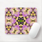 MORGAN ~ Sweet Pansies Pattern ~ Persoonlijk Muismat (Met muis)