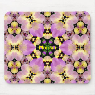 MORGAN ~ Sweet Pansies Pattern ~ Persoonlijk Muismat