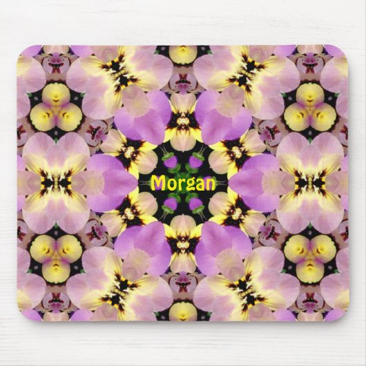 MORGAN ~ Sweet Pansies Pattern ~ Persoonlijk Muismat (Voorkant)