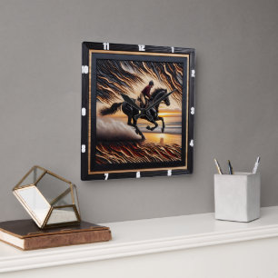 Morgan Water Gallop: Beeldhouwkunst Vierkante Klok