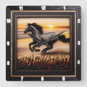 Morgan Wave Chase: het effect van getextureerd hou Vierkante Klok (Voorkant)