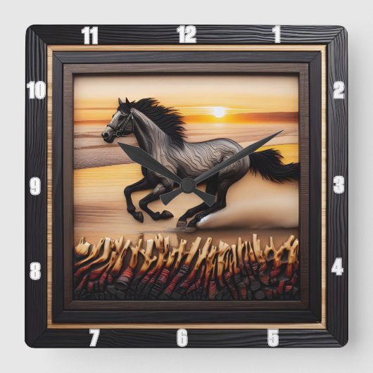 Morgan Wave Chase: het effect van getextureerd hou Vierkante Klok (Voorkant)