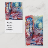 MORGANA EN DRAAK VAN HET MEER, Bloemen wervelingen Visitekaartje (Voorkant / Achterkant)