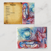 MORGANA EN DRAAK VAN HET PERKAMENT VAN HET MEER VISITEKAARTJE (Voorkant / Achterkant)