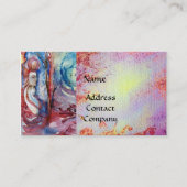 MORGANA EN DRAAK VAN LAKE ,Pink Floral Swirls Visitekaartje (Voorkant)