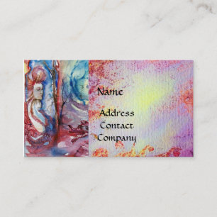 MORGANA EN DRAAK VAN LAKE ,Pink Floral Swirls Visitekaartje