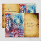 MORGANA Lady en Dragon Parchment Yellow Gem Kaart (Voorkant / Achterkant)