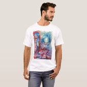 MORGANA LE FAY AND DRAGON OF THE LAKE Waterverf T-shirt (Voorkant volledig)