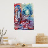 MORGANA/Magic/Mystery Pink Blue Fantasy Poster (Keuken)