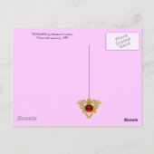 MORGANA / Magie en Mystery , Roze Blauwe Fantastis Briefkaart (Achterkant)