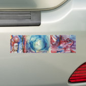 MORGANA / Magie en Mystery , Roze Blauwe Fantastis Bumpersticker (Op auto)