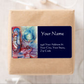 MORGANA / Magie en Mystery , Roze Blauwe Fantastis Etiket (Insitu)