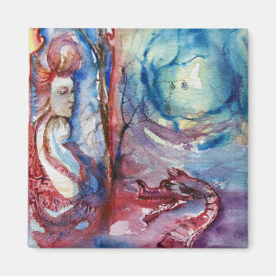 MORGANA / Magie en Mystery , Roze Blauwe Fantastis Magneet