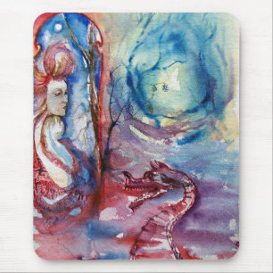 MORGANA / Magie en Mystery , Roze Blauwe Fantastis Muismat