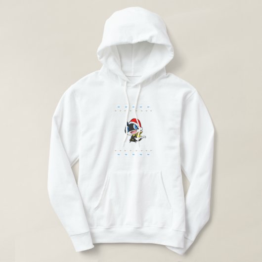 Morgana Meow-y Kerstmis! Hoodie (Design voorkant)