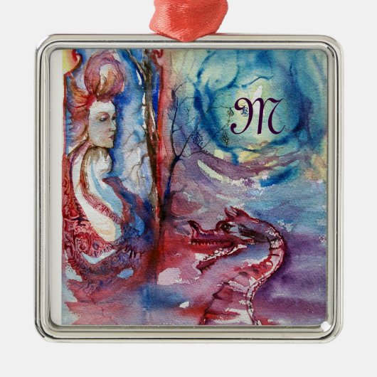 MORGANA-monogram Metalen Ornament (Voorkant)