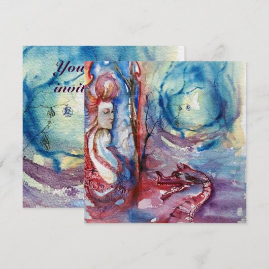 MORGANA , roze blauw Kaart (Voorkant / Achterkant)