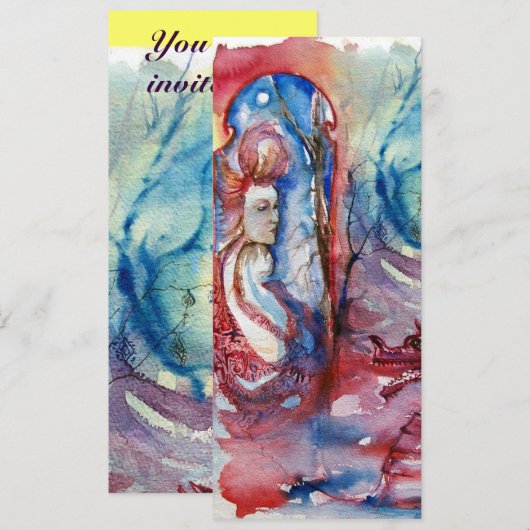 MORGANA , roze blauw paars rood wit Kaart (Voorkant / Achterkant)